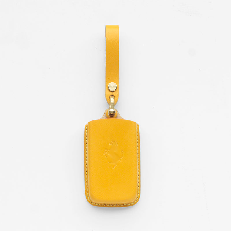 Premium Handmade Leather Key Fob Cover for Ferrari (Roma/Purosangue/SF90/296) – Custom Fit & Anti-Scratch Design